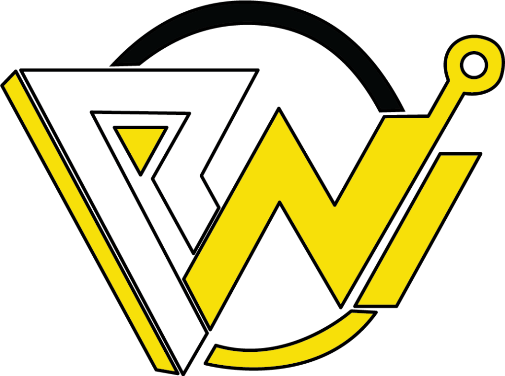 VirtualWorks Lab architectural sketch and venture emblem